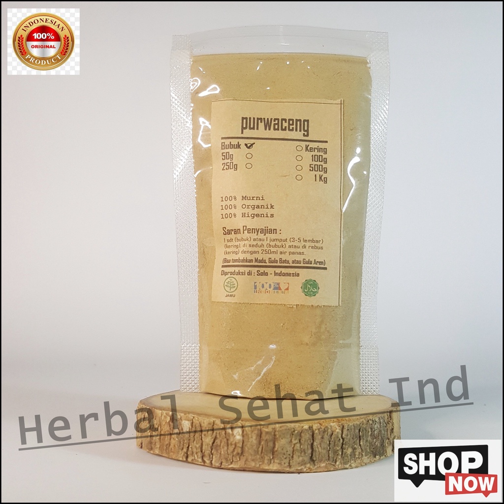 PURWOCENG BUBUK 250 GRAM - Pimpinella Pruatjan - MURNI