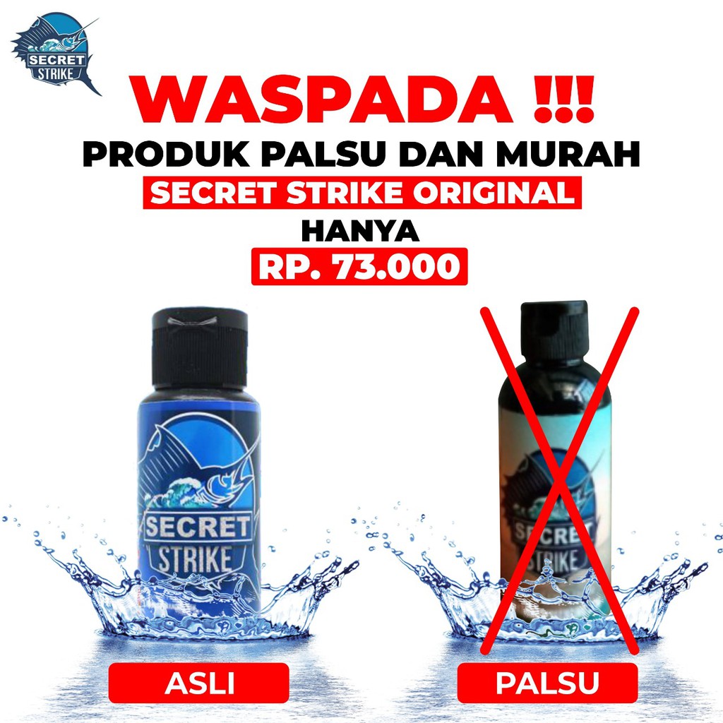 Secret Strike Essen Pancing Minyak Ikan Umpan Mancing Ikan Galatama Reel Joran Lure Topi Jepang Lele Nila Munjair Munjaer Isi 60ml-1