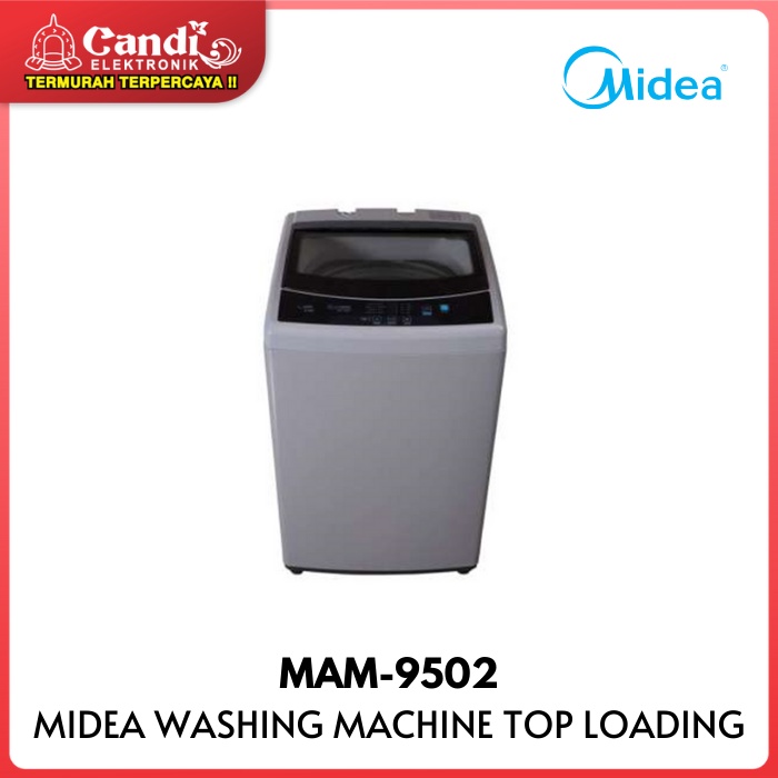 MIDEA Mesin Cuci Bukaan Atas Kapasitas 9.5 Kg MAM-9502