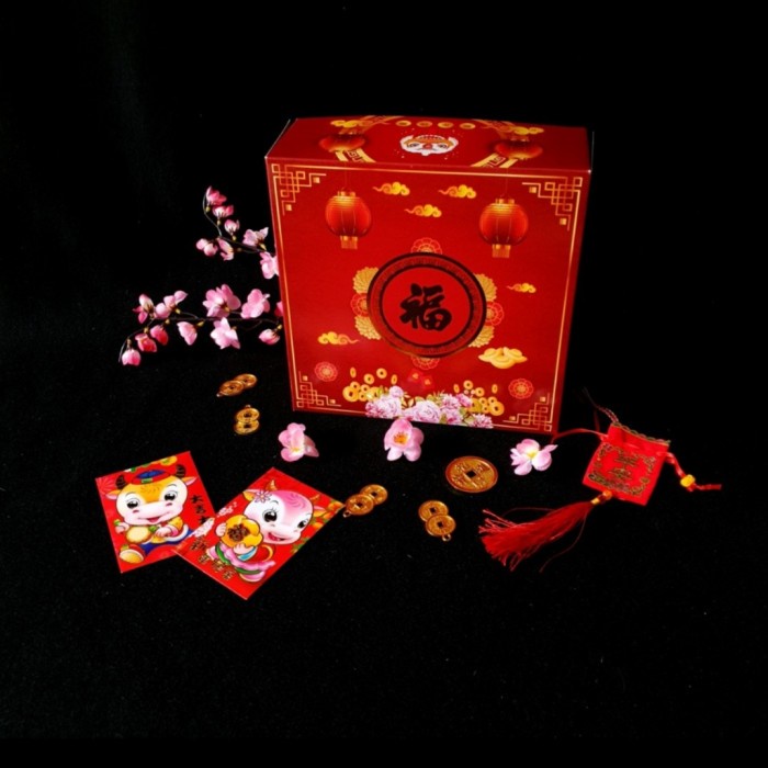 

Ready New - Box Kue/Dus Kue Imlek Uk 22X22 @5Pcs