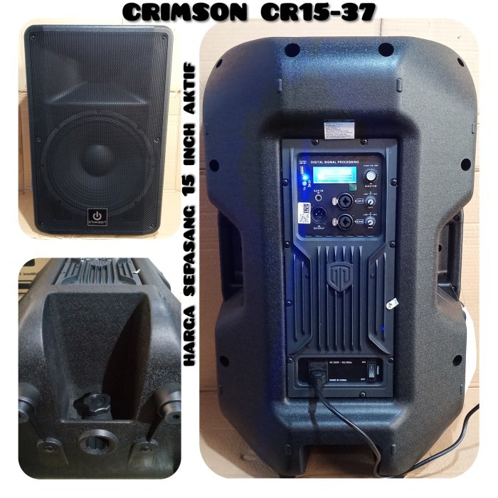 CRIMSON CR15 37 SPEAKER 15 INCH AKTIF HARGA SEPASANG