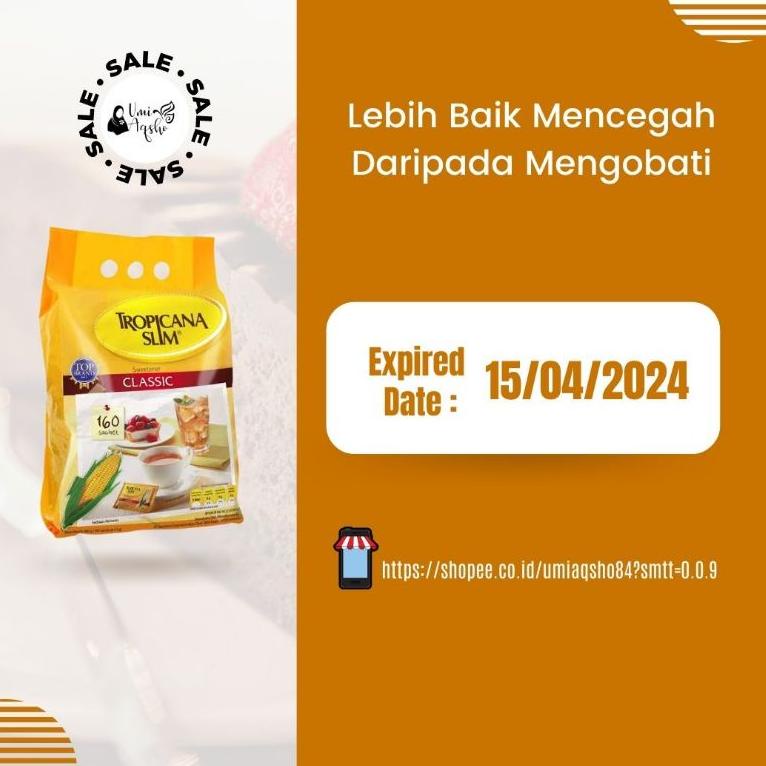 

VQJ GULA DIET TROPICANA SLIM CLASSIC ISI 160 SACHET➞™ (Buruan Beli)Model baru ➞