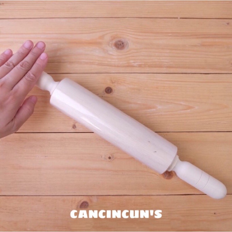 Wooden Rolling pin - MEDIUM / Rolling kue / roller penggilas adonan kue