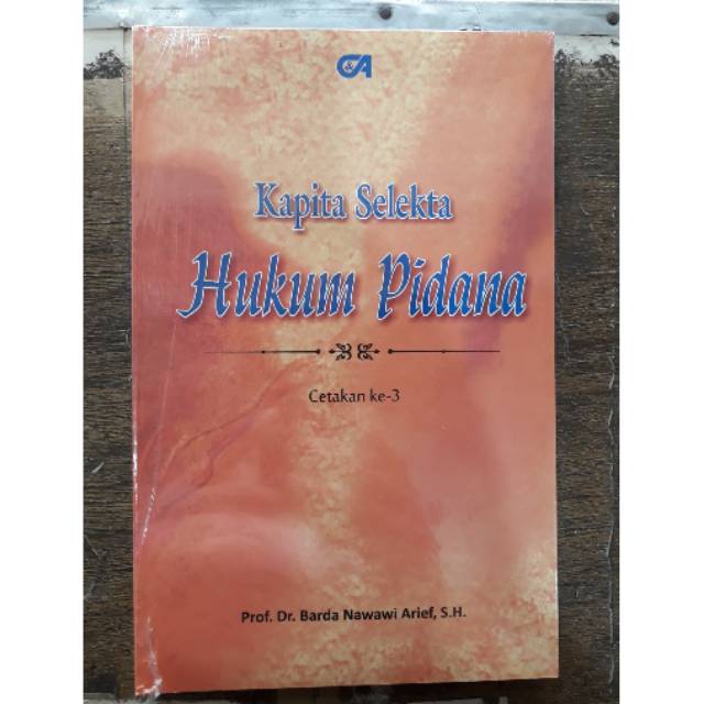 KAPITA SELEKTA HUKUM PIDANA