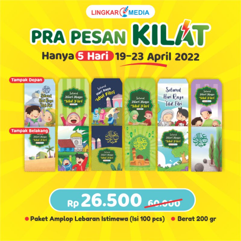 

Amplop Lebaran 1 pack isi 10pcs