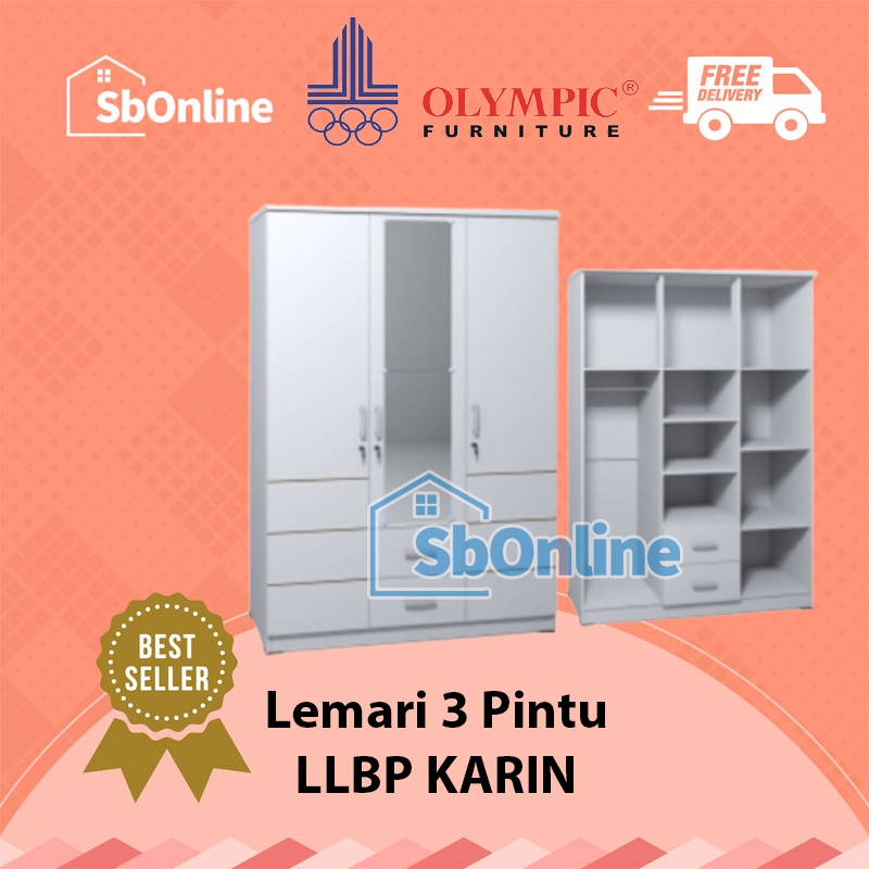 OLYMPIC Lemari Pakaian 3 Pintu KARIN