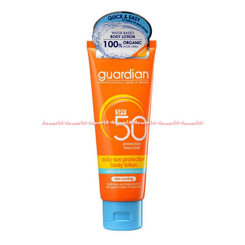 Guardian SPF 50 Daily Sun Protection 100ml Body Lotion Air Sunblock Sunblok Untuk Kulit