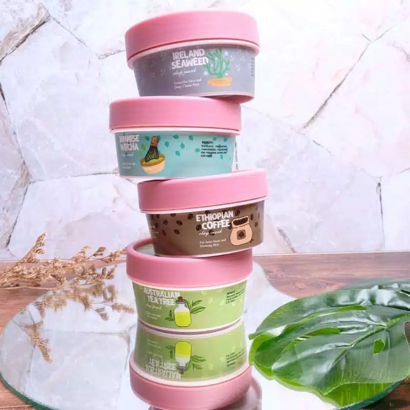 ✨BPOM JOEFIE CLAY MASK & GEL MASK - MASKER WHITENING, ANTI AGING, ACNE BRUNTUSAN