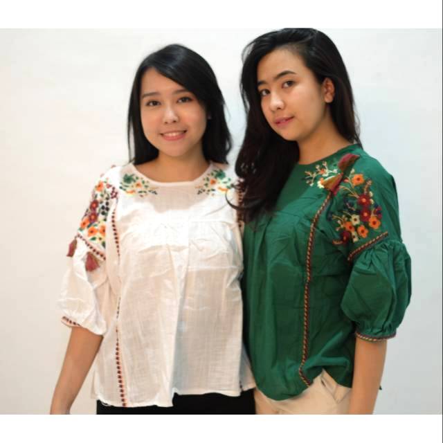 Blouse atasan bordir import bangkok