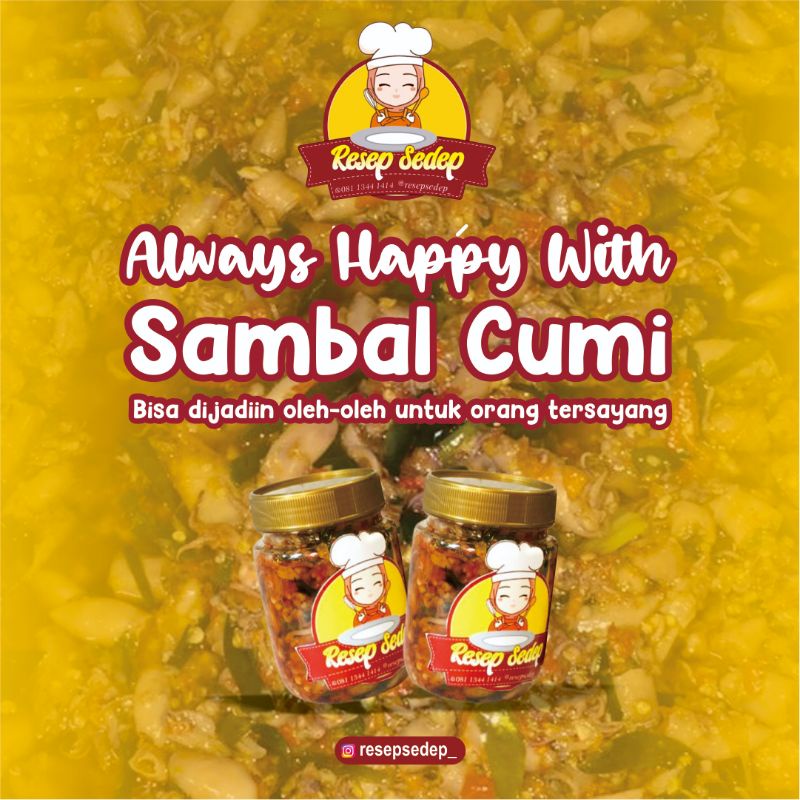 

PAKET HEMAT!! ISI 2 TOPLES SAMBAL CUMI ORIGINAL BEST SELLER 150gr