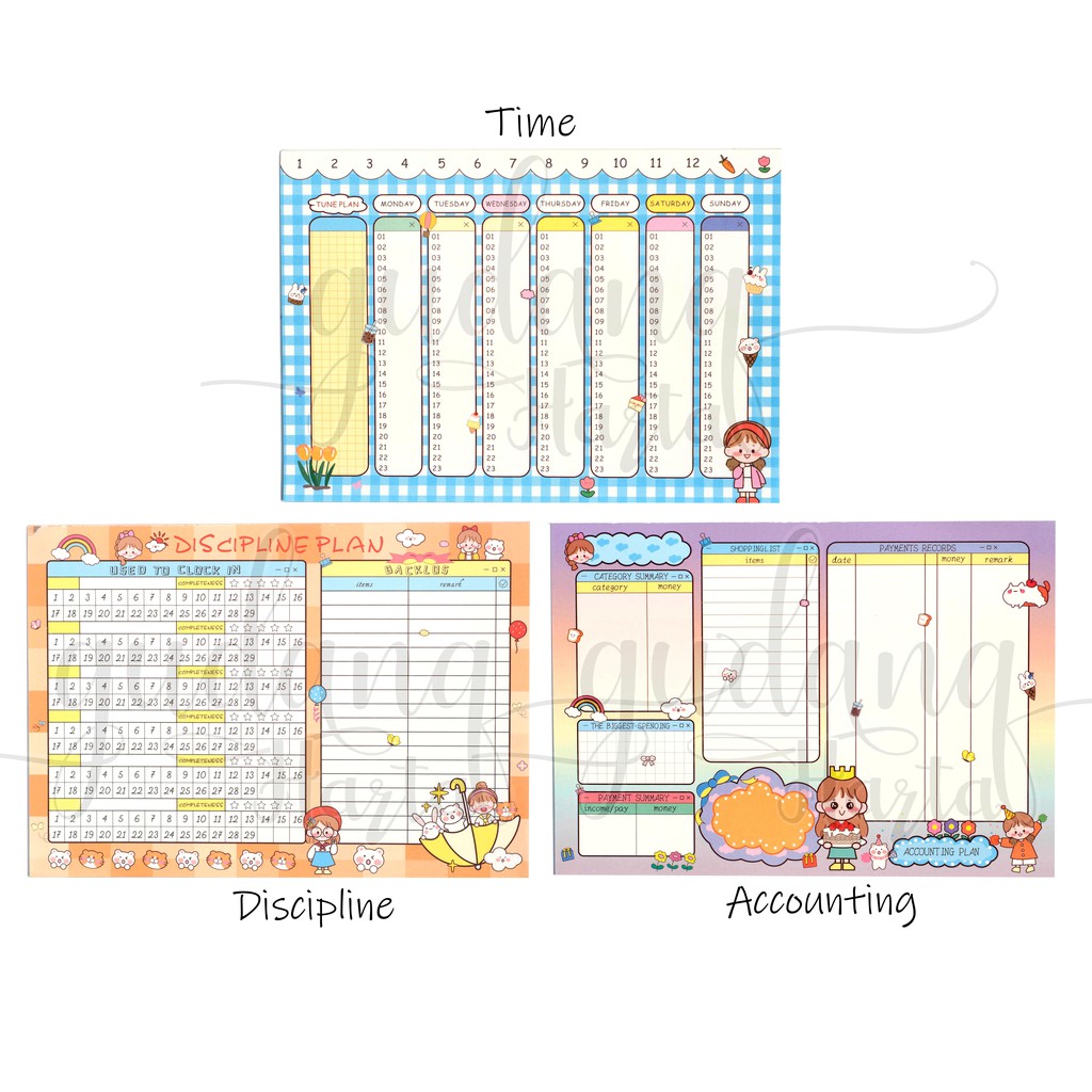 Memo Big Planner Super Imut Notes Lucu Memo DIY Scrapbook GH 301405