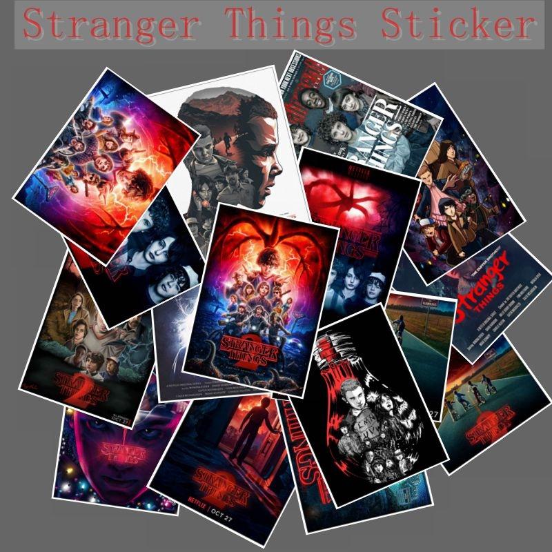 25pcs Stranger Things Stickers Funny Fashion Small Sticker Home Decor Decal Stickers Luggage