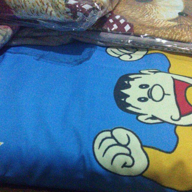 Sarung Kasur Busa Resleting Karakter Kartun Uk 90 X 200 X 15m