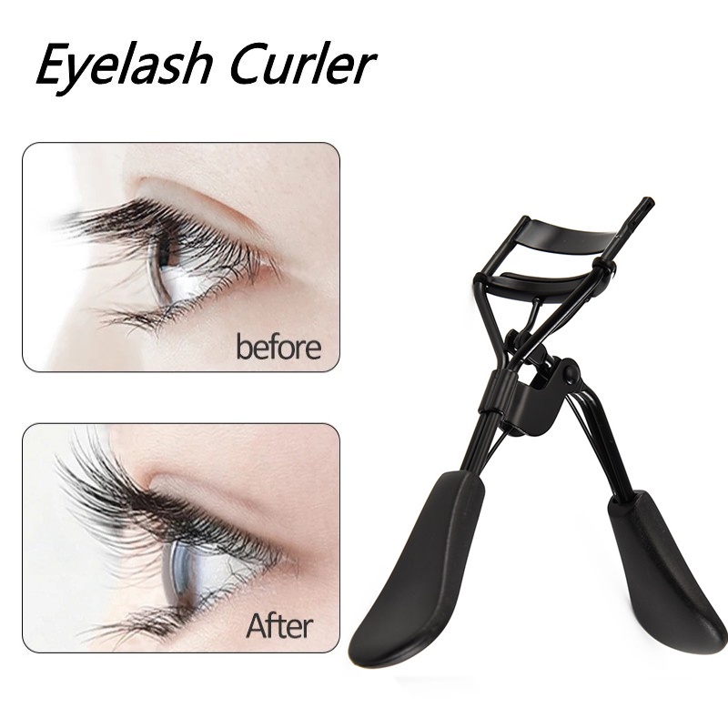 1PC Carbon Steel Beauty Flat Handle Global Arc Eyelash Curler / Curled Eyelashes Clip / Eyelash Beauty Makeup Tools