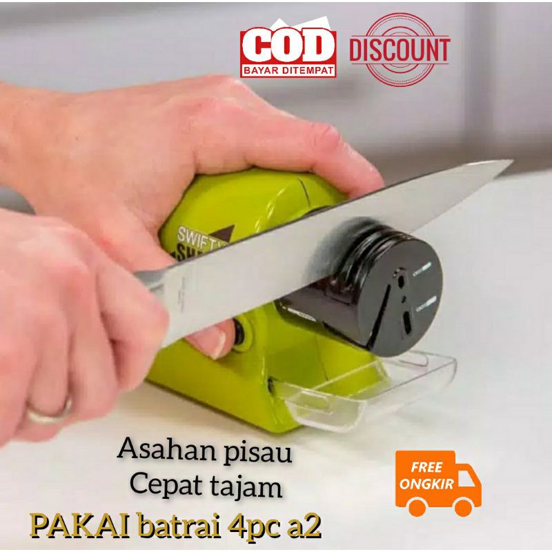 Asahan Pisau Dapur Gunting Obeng Knife Sharp Otomatis Murah