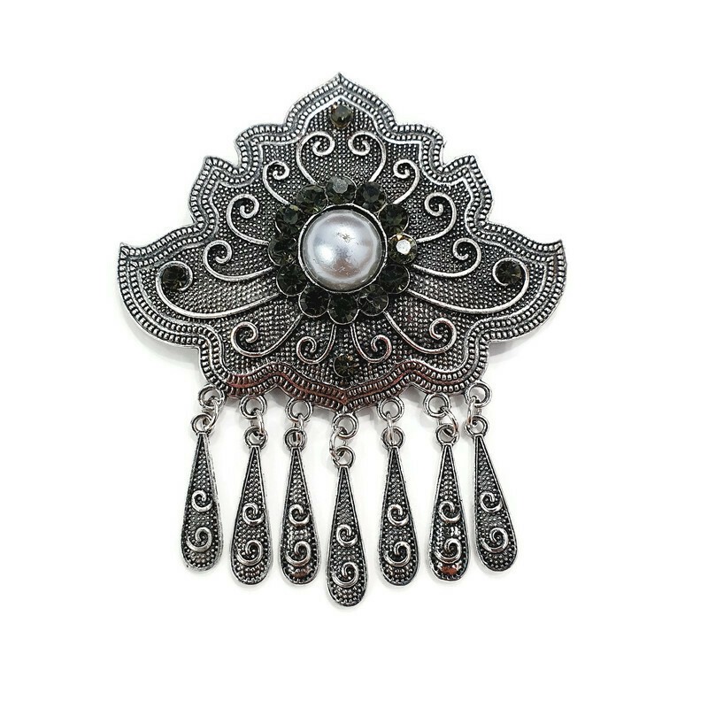 Bros Kebaya Susun Medina Store/Bros Kutubaru Murah/Bros Etnik Jawa Aceh Sumatra Kalimantan Bali-B - Perak Bakar