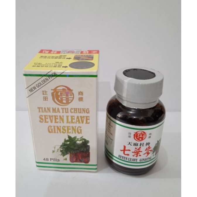 SEVEN LEAVE GINSENG Tian Ma Tu Chung Asli