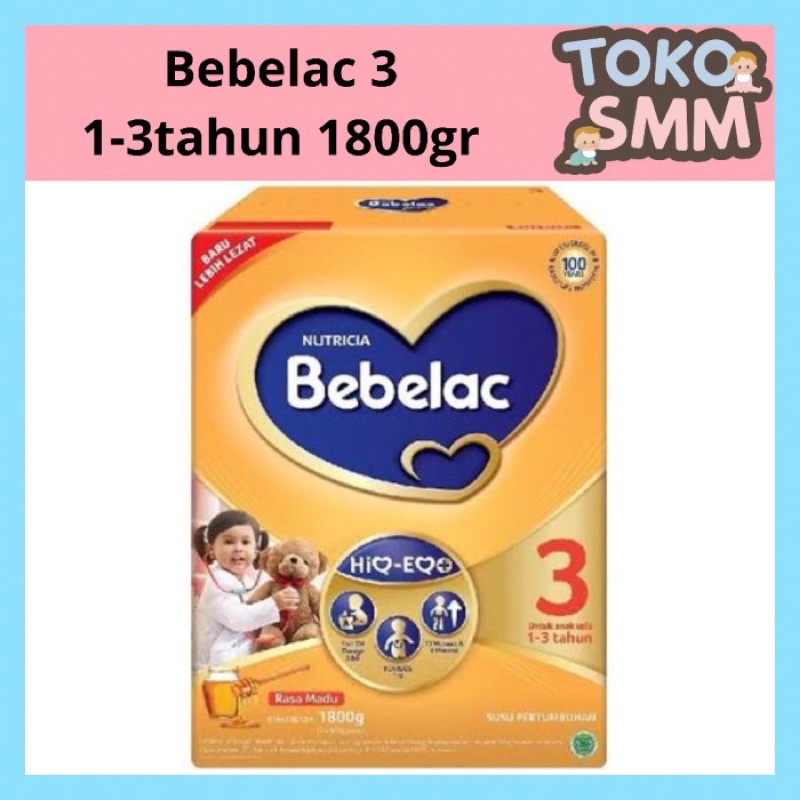 

Bebelac 3 Vanila Susu anak Pertumbuhan Bubuk 1800 gr 1-3 tahun - SMM MART