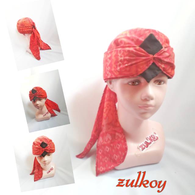 Blangkon ikat kepala bando Udeng Totopong Jawa Sunda anak anak bayi batik