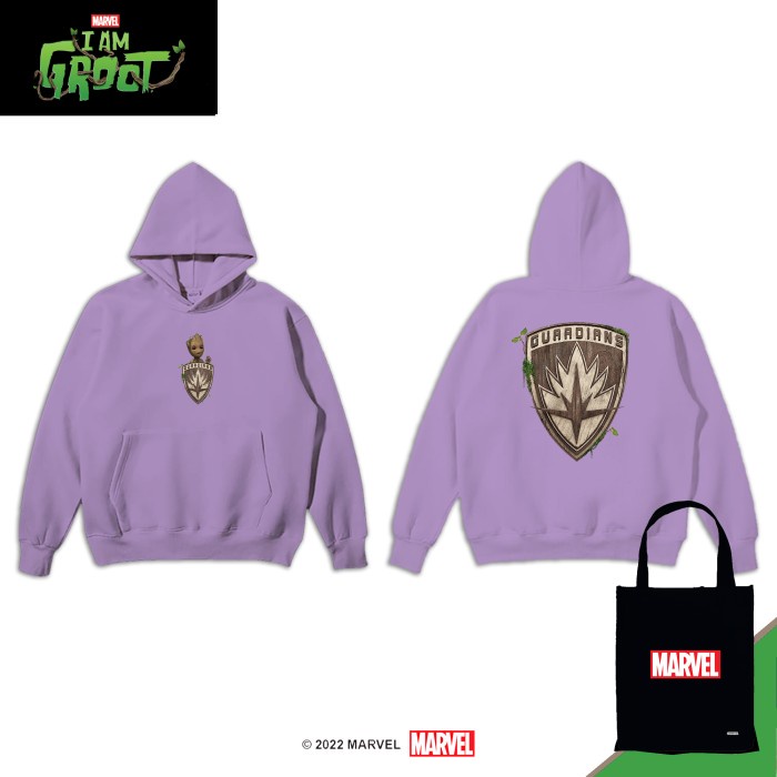 Marvel Jaket Jumper Dewasa Pria &amp; Wanita Iam Groot IGT43