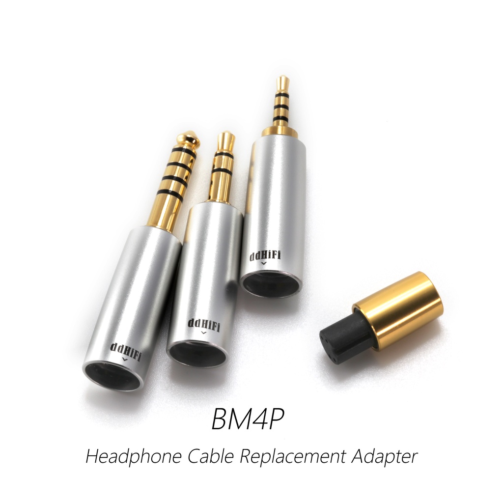 DDHIFI BM4P Headphone Cable Replacement Adapters Set BM25 BM35 BM44 Plugs with Aluminum Alloy Shell