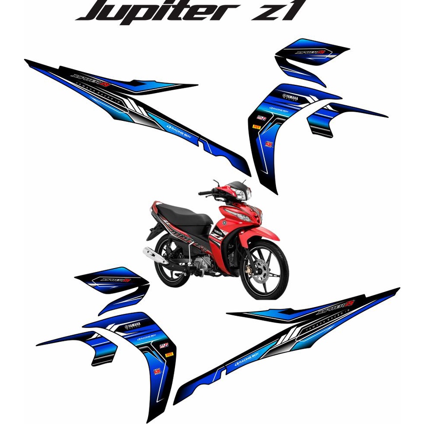 STIKER LIS STRIPING STICKER/STRIPING VARIASI MOTOR JUPITER Z1/ NEW STICKER CUSTOM MOTOR YAMAHA JUPIT