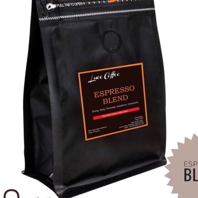 Jual Kopi Espresso Blend Robusta Arabica Kg Luce Coffee Roasted Bean