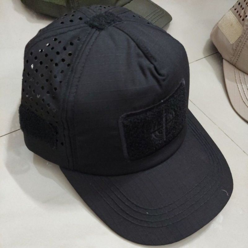 TOPI TACTICAL KREM HIJAU HITAM