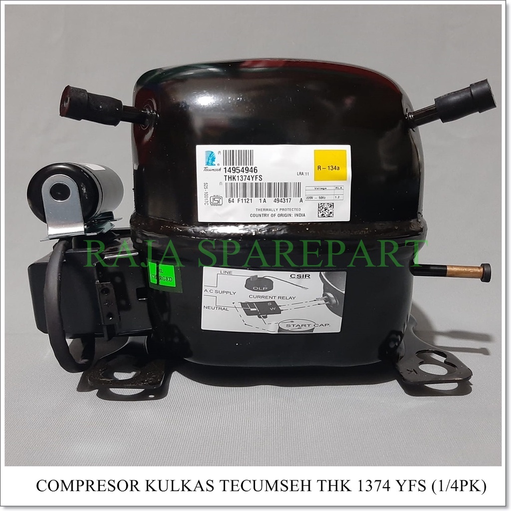 Compressor Kulkas &quot;TECUMSEH&quot; 1/4pk 1374YFS (Harga Sudah Termasuk Packing kayu)