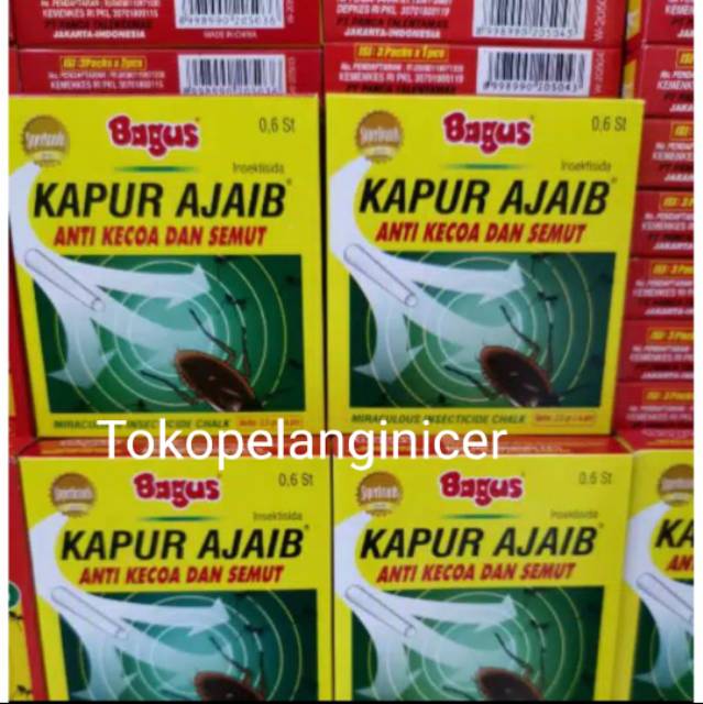 BAGUS Kapur ajaib anti kecoa dan semut 1 BOX  Tokopelanginicer