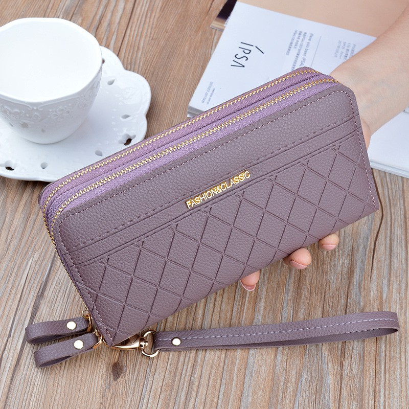 JX 639 Dompet Panjang Wanita Double Layer Terbaru - Dompet Import Wanita - Dompet Pesta Cantik - Dom