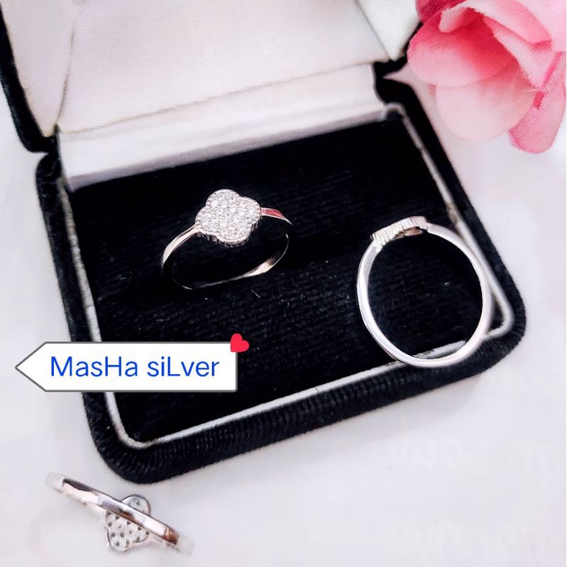 CINCIN PERAK ASLI SILVER 925 IMPORT LAPIS MAS PUTIH_RING VC