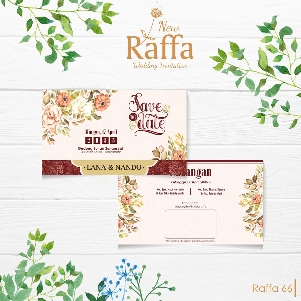 Raffa 66 Blanko Undangan Blangko Undangan Undangan Murah Shopee Indonesia