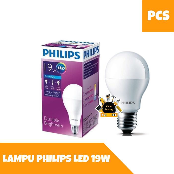 KEDAI TUKANG - PHILIPS Lampu LED 19 Watt Bohlam Putih 19W