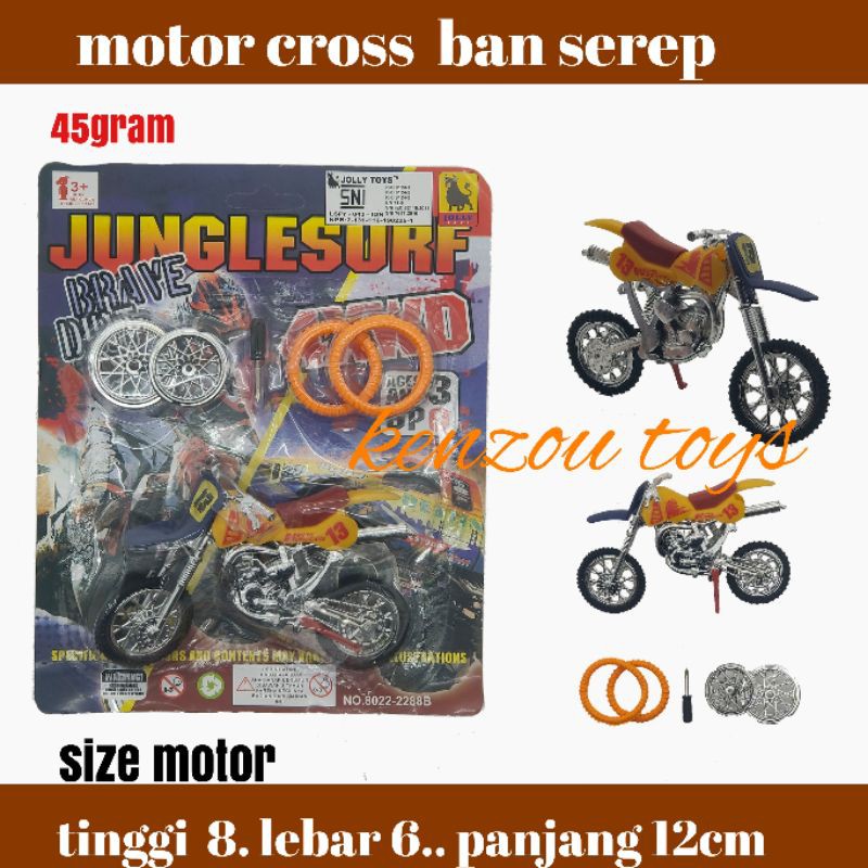 mainan motor cross ban serep