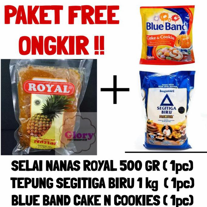 

Selai Nanas Royal+Blue Band Cake And Cookies+Tepung Segitiga Biru