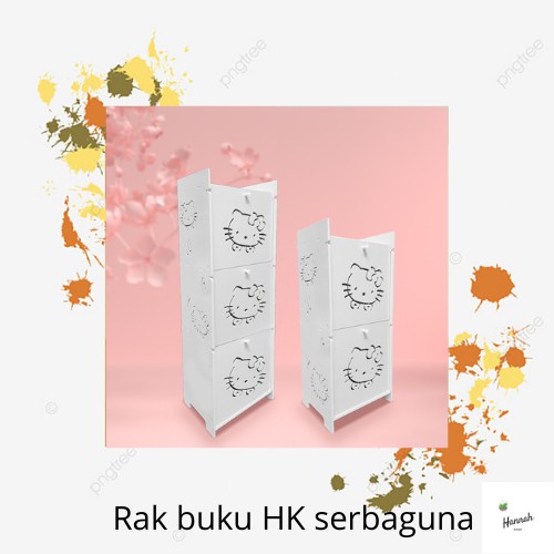 Rak buku serbaguna hello kitty 2 susun