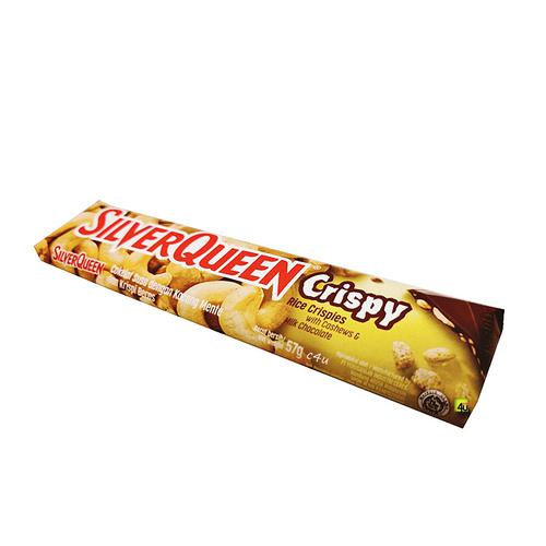 

SILVERQUEEN CASHEW & RICECRI CRISPY CHOCOLATE 60 GR