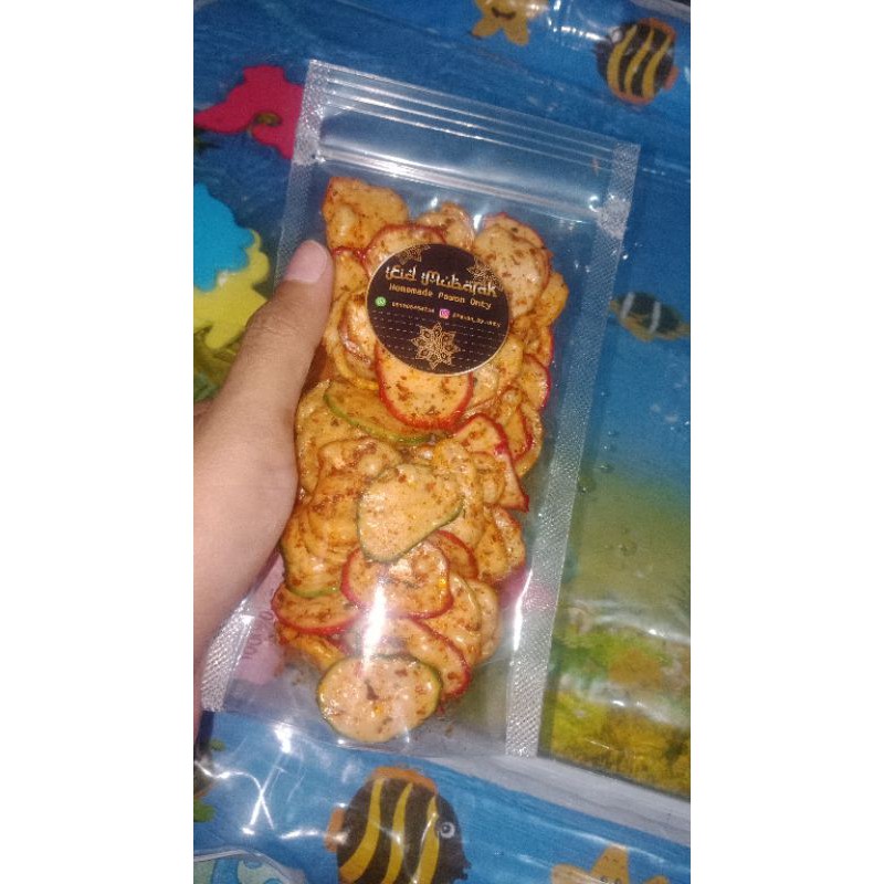 

kerupuk seblak kering daun jeruk |Ter nguenah
