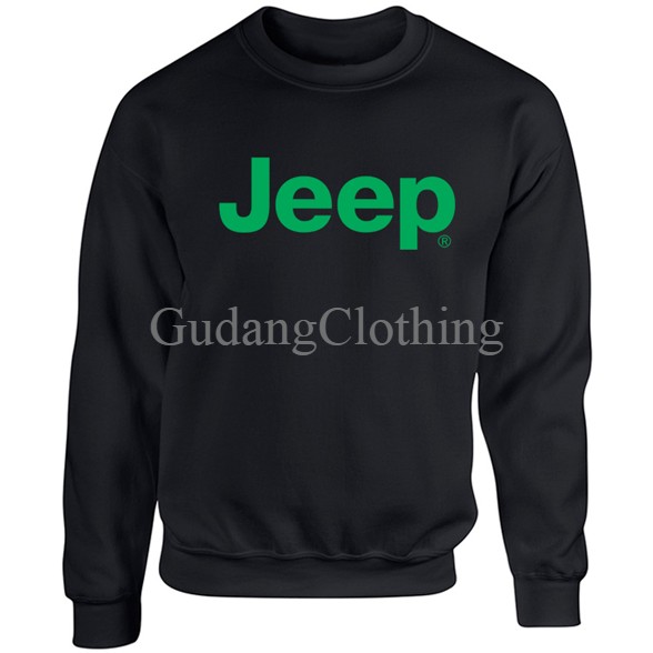 Sweater Crewneck Jeep Logo Sweater Oblong Jeep Logo Sweater Basic Jeep Logo