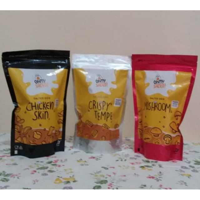 

Paket 1 set 3 varian rasa salted egg snack Ohmysalted! (Tempe)