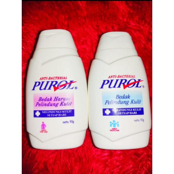 PUROL anti bacterial bedak harum pelindung kulit 90gr