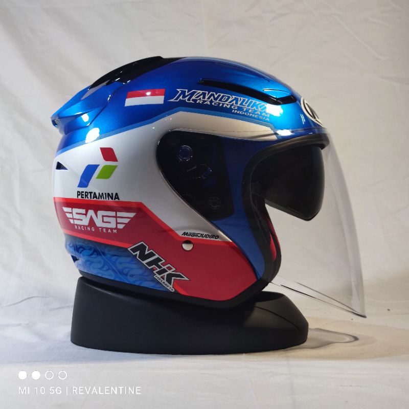 NHK R1 MANDALIKA Double Visor Limited edition helm half face