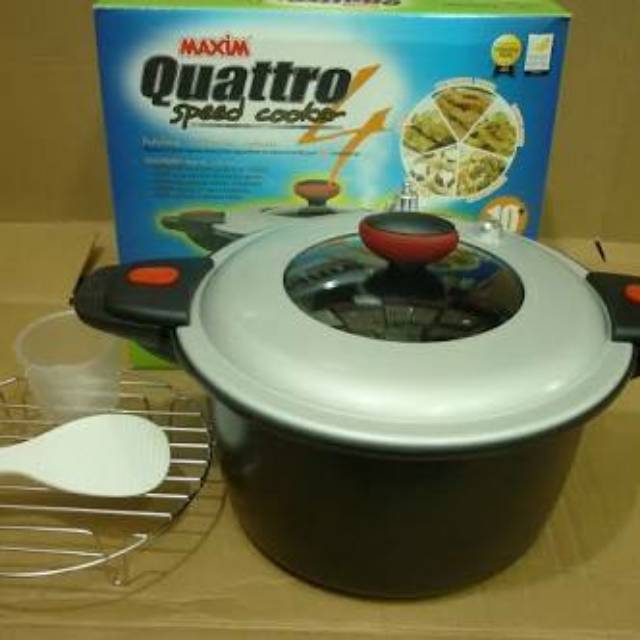 Maxim Quattro 4in1 Speed Cooker Quatro panci semi presto 6 liter ltr