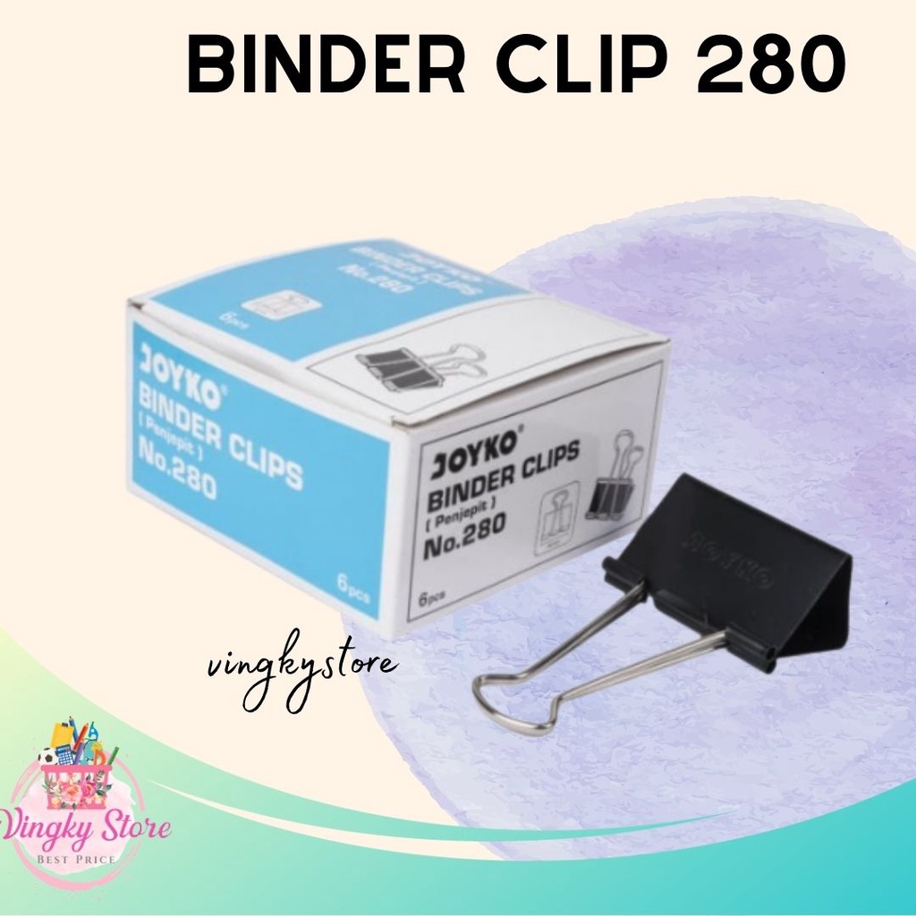 

Binder Clips No. 280 / Penjepit Joyko No. 280