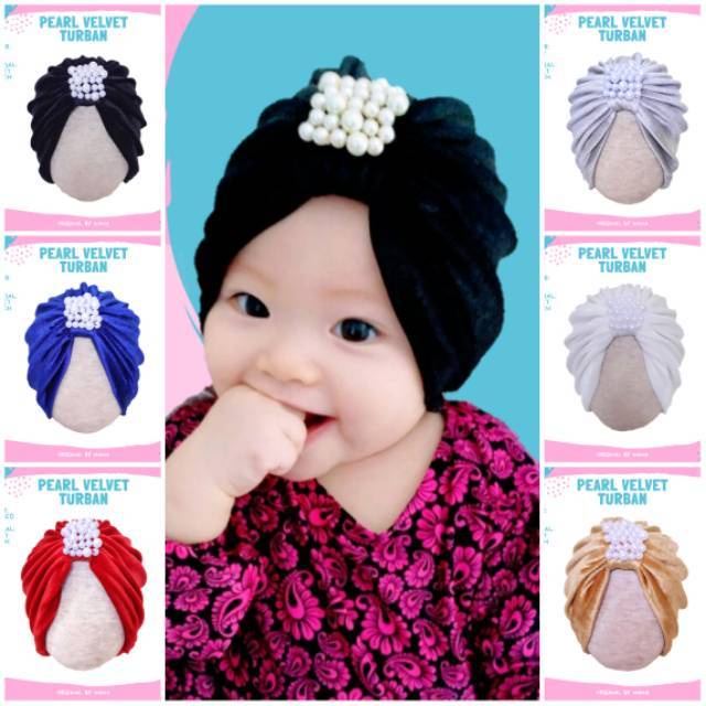 Turban Puput Mutiara | Turban Anak | Turban Bayi | Alus Collection | BISA C.O.D