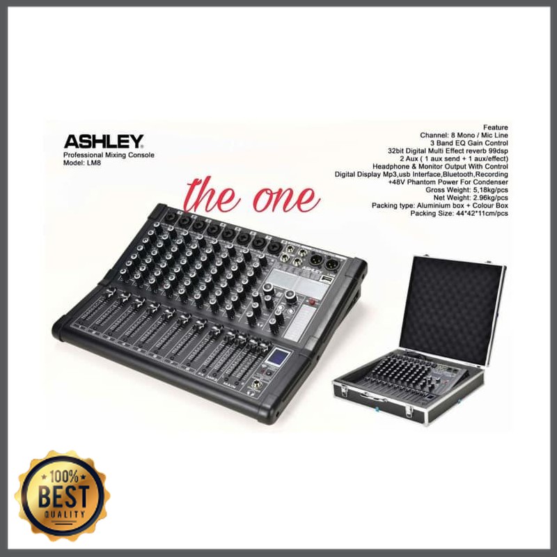 Mishad Shop -  AUDIO MIXER ASHLEY LM 8 DSP 8 channel ORIGINAL GU-5117-1465