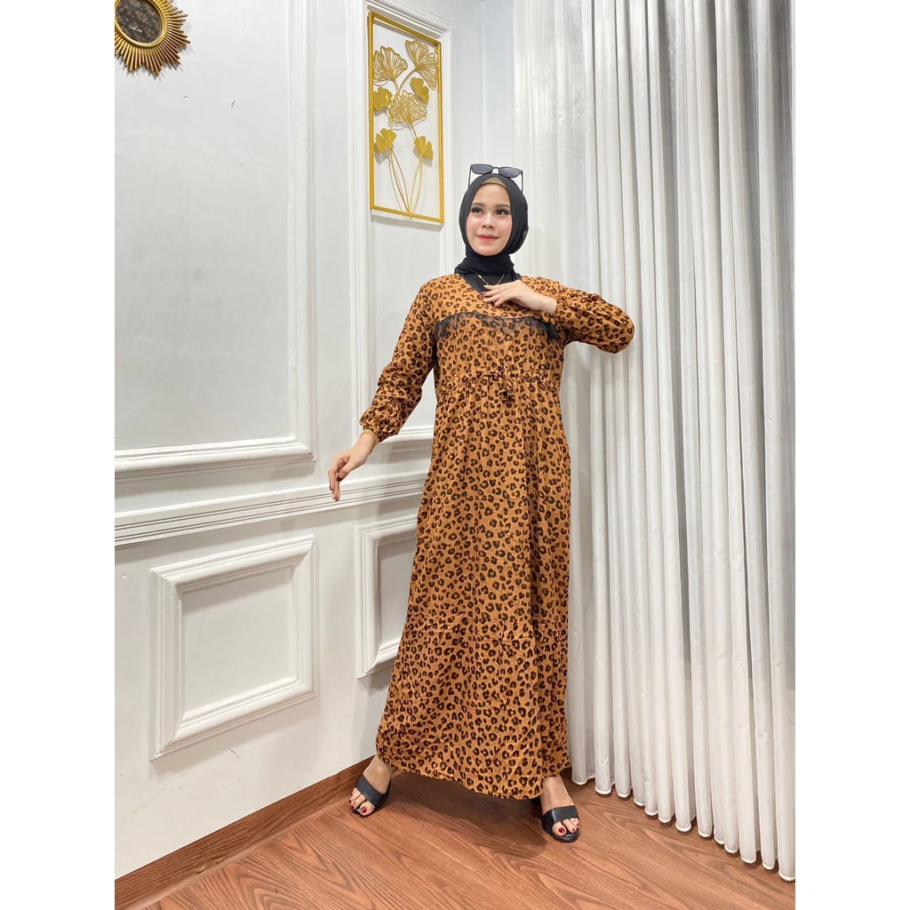 1KG MUAT 4PCS | DRESS GAMIS RAYON TIGERA HITS OOTD SELEBGRAM FASHION GROSIR MURAH WANITA