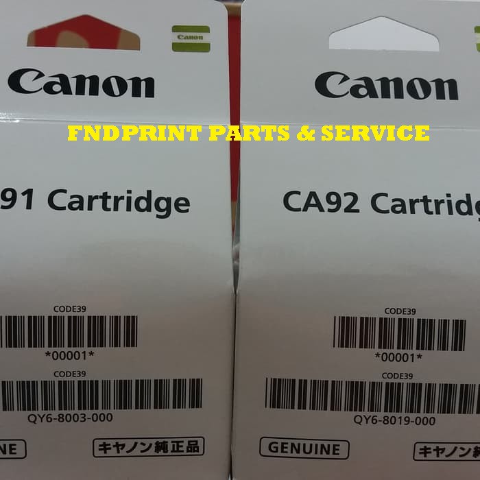 Cartridge Head Canon G2000 Original CA91 Black CA92 Color Set