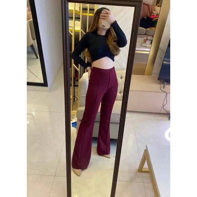 CATHERINE PALAZZO HW CUTBRAY PINGGANG FULL KARET /TERMURAH